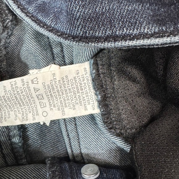 Prana Organic Cotton Blend Denim Jeans Women's Size 10 Dark Wash Comfort Fit - Picture 6 of 7